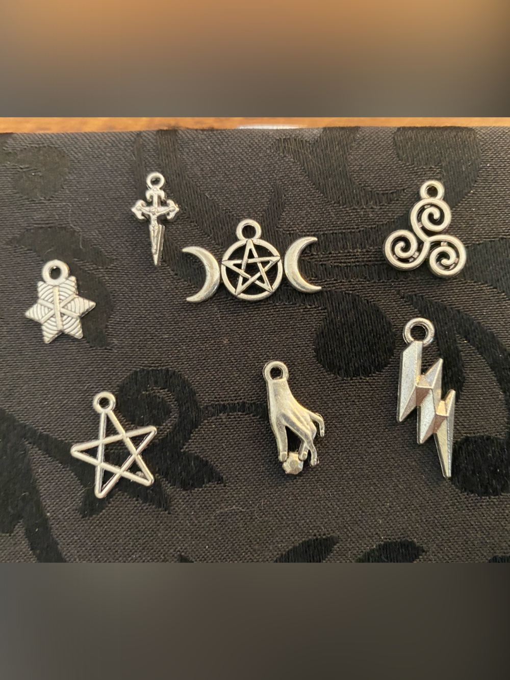Assorted Whimsigoth Goth Charm Set - Stars Moon